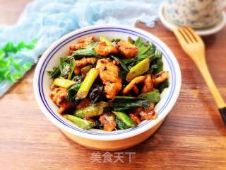 蒜苗盐煎肉的做法