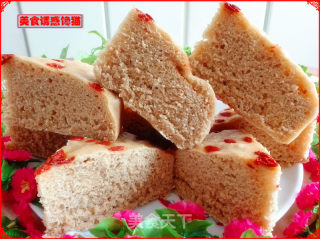 红糖玉米面发糕的做法