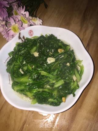 蒜香茼蒿菜的做法