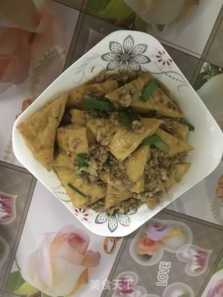 豆腐焖肉末的做法