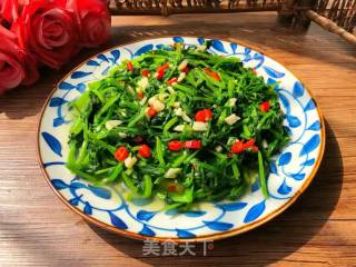 蒜蓉豌豆尖的做法