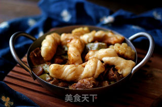 主食配菜一锅出【豆角排骨焖卷子】的做法