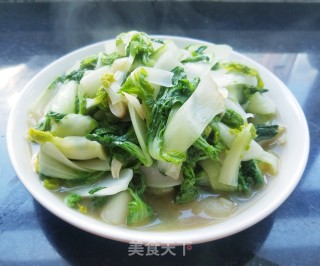 蚝油黄心菜的做法