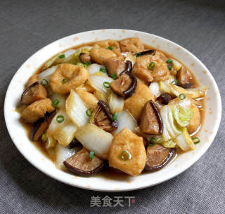 油豆腐炒白菜的做法