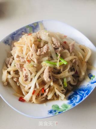 肉炒萝卜丝的做法
