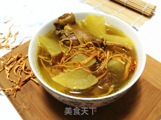 虫草花萝卜炖老鸭的做法
