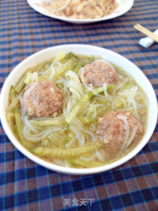 牛肉丸萝卜丝汤的做法
