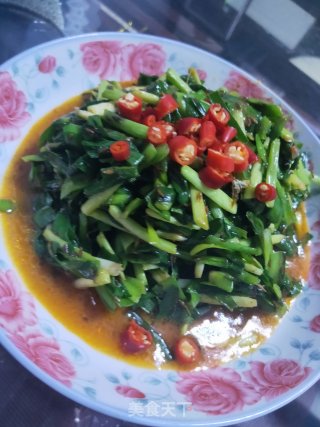 孜然韭菜的做法