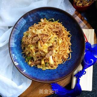 孜然牛肉炒面的做法
