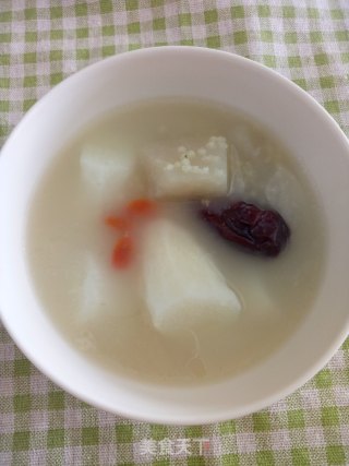 山药红枣雪梨粥的做法
