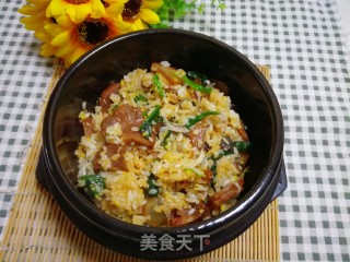 #腊味#腊肉杂蔬拌饭的做法