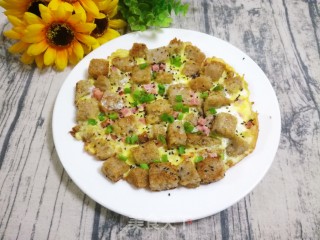 杂粮发糕煎蛋的做法