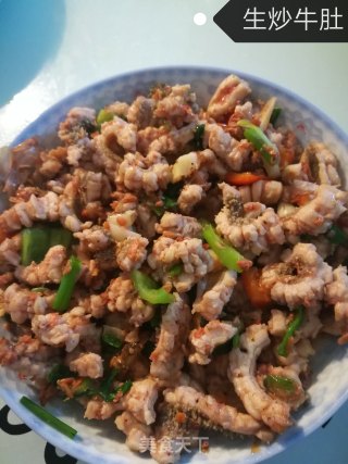 如何制作生炒牛肚的做法