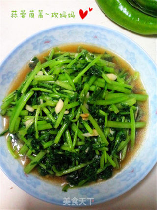 蒜蓉茼蒿的做法