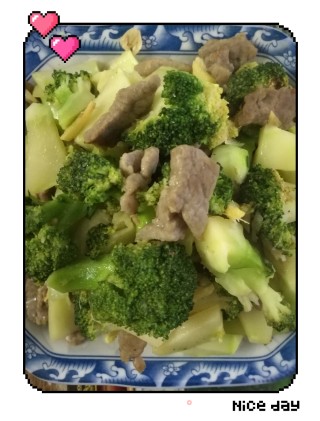 西兰花炒牛肉的做法