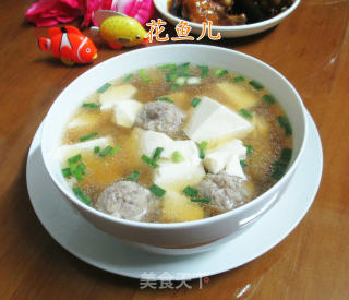 肉丸子豆腐汤的做法