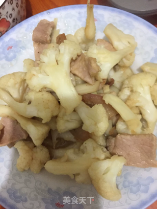 炒菜花的做法