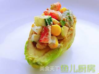 海虾牛油果沙拉──鱼儿厨房私房菜的做法