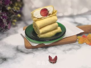 草莓班戟的做法