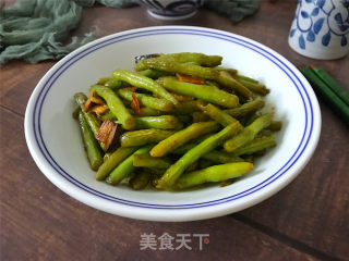 腊肉炒四季豆的做法
