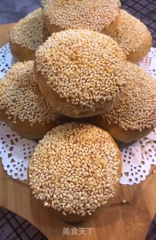 油酥芝麻烧饼的做法