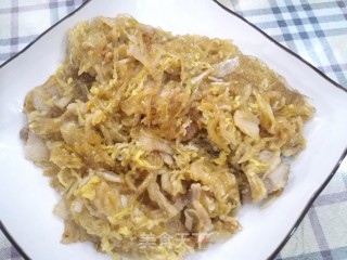肉片粉丝炒酸菜的做法