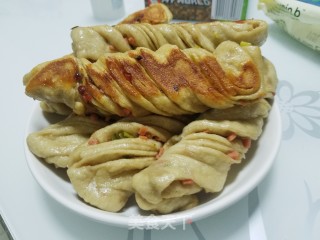 “面食”香煎火腿全麦卷