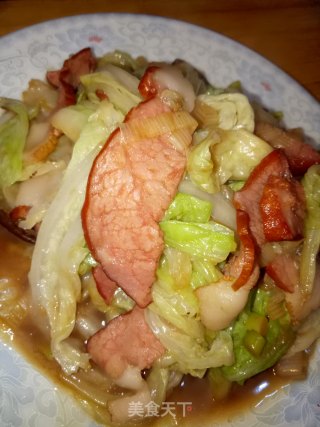 腊肉炒白菜的做法