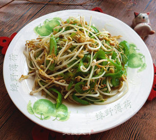 素炒绿豆芽的做法