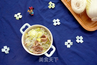 白菜粉丝羊肉煲的做法