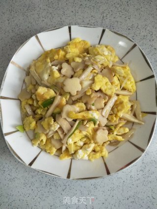 杏鲍菇炒鸡蛋的做法