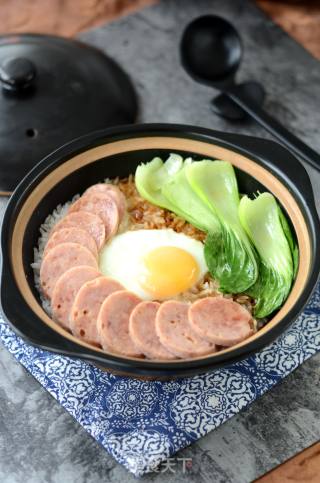 香肠煲仔饭的做法