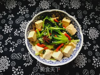 千叶菜炒豆腐的做法