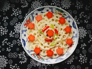 胡萝卜拌藕片的做法