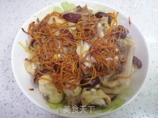 虫草花红枣蒸鸡的做法