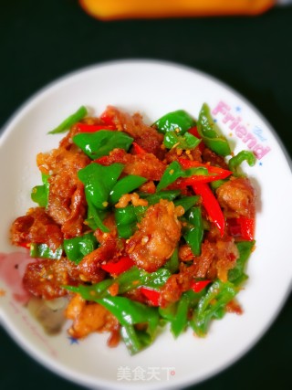 青椒炒酥肉的做法