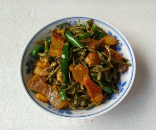 干豆角炒风吹肉的做法