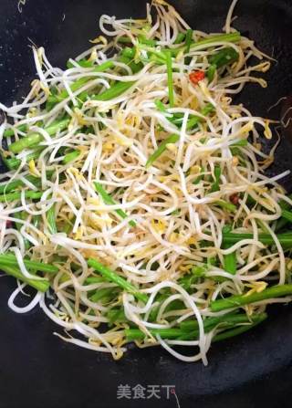 清炒绿豆芽的做法