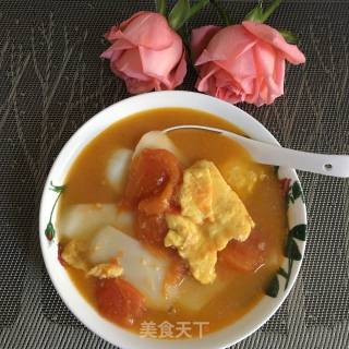蕃茄鸡蛋年糕汤的做法