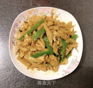 青椒炒面筋的做法
