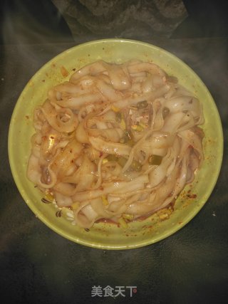 蒜苔酸豆角烩粉条的做法