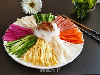 五彩大拉皮的做法