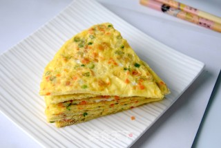 榨菜鸡蛋饼的做法