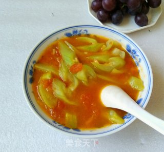 番茄酱丝瓜汤的做法