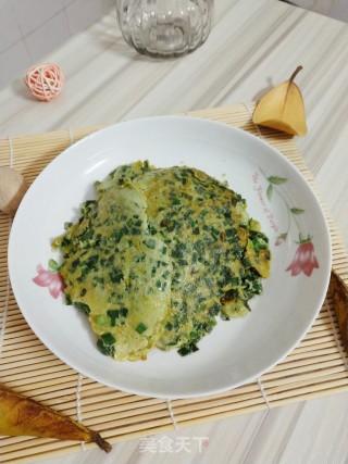 韭菜鸡蛋饼的做法