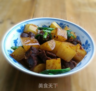 卤牛肉烧白萝卜的做法