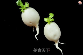 仿真白萝卜馒头的做法