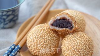 红豆小煎堆【初味日记】的做法