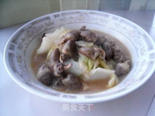 鸡心烩白菜的做法