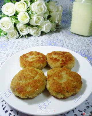 肉末苦瓜豆渣饼的做法